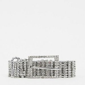 ASOS Design full Diamante Chain Waist and Hip Belt